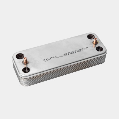 Теплообменник ГВС Zilmet 2071206 - 12 пластин 207 x 166 (для  Luna/Eco Four после 2014)
